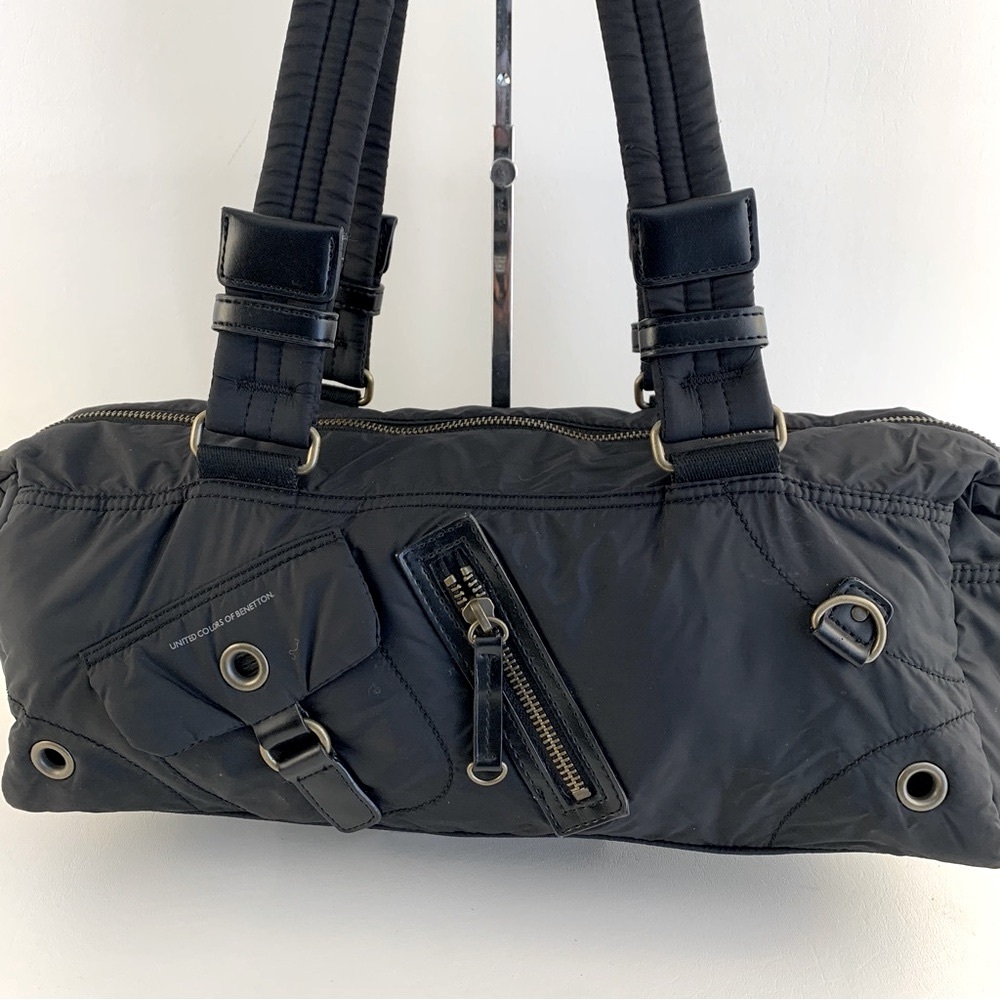 United Colors OF Benetton Black Nylon Shoulder Bag